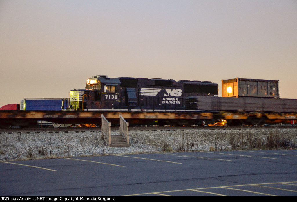 NS GP60 Locomotive making moves in the yard